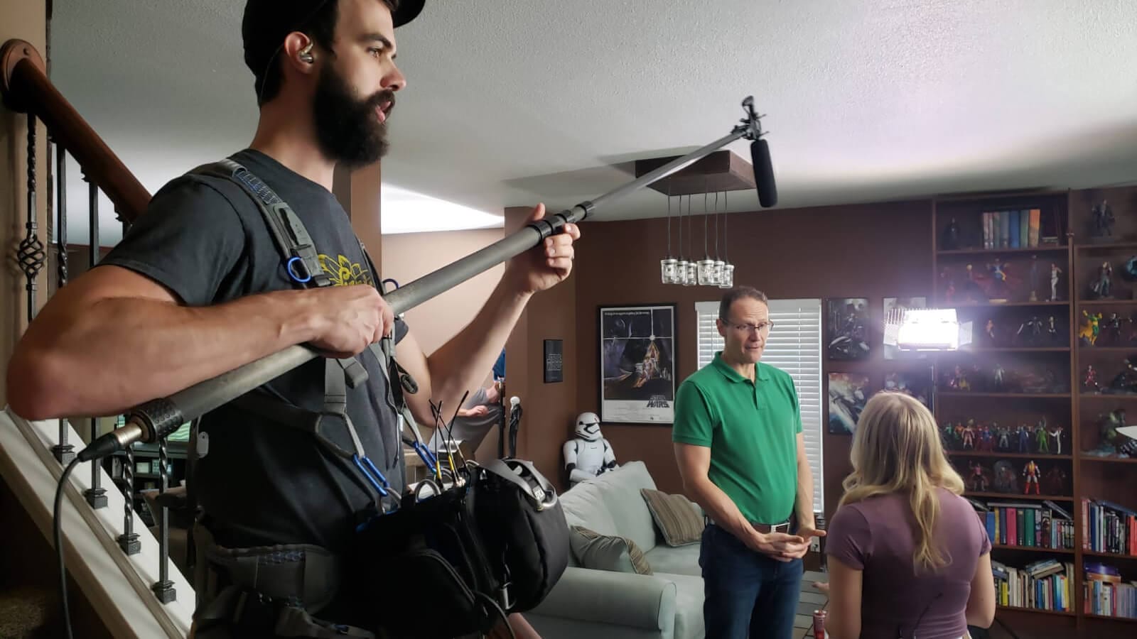 Angie's List Broadcast Commercial Behind the Scenes Cast Boom Operator - Fort Mill SC